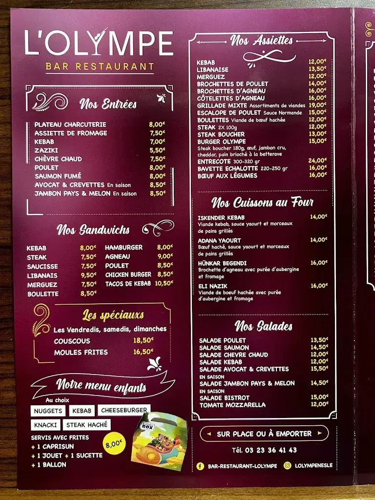 Menu_L'Olympe_Nesle_image_2