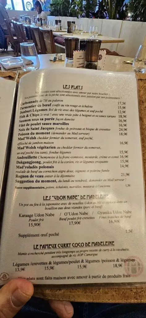 Menu_Chez Madeleine Neuville-En-Ferrain_Neuville-en-Ferrain_image_2