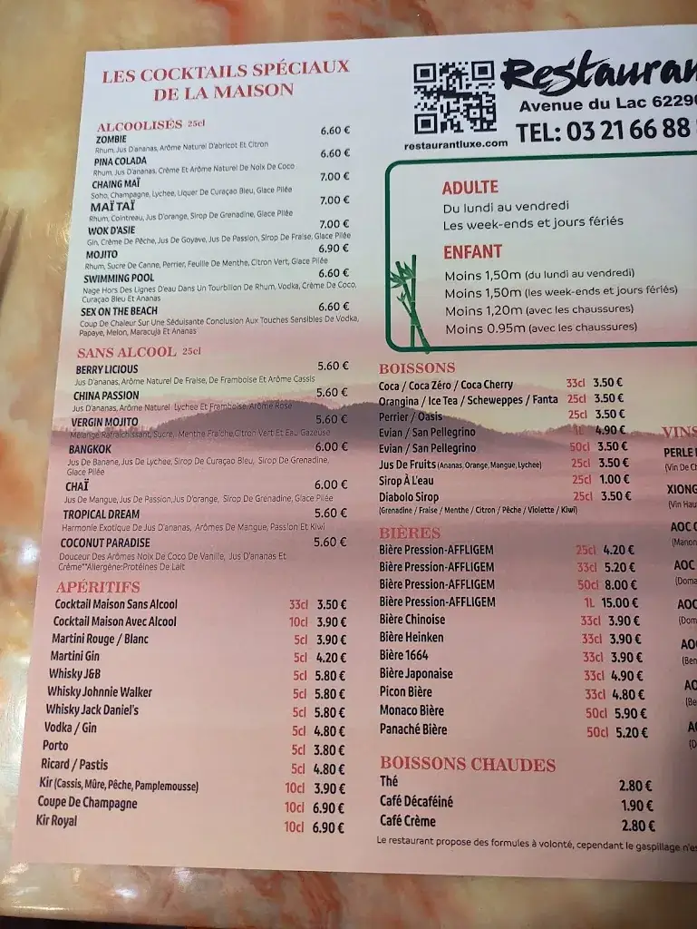 Menu_Restaurant LUXE_Nœux-les-Mines_image_1