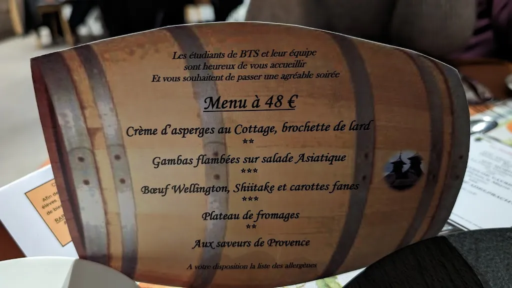 Menu_La Table de Mathilde - Restaurant Lycée Hôtellier La Providence_Orchies_image_2