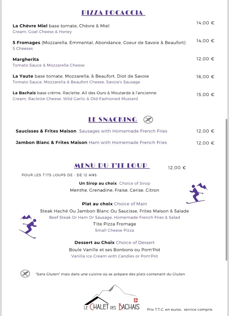 Menu_Le Chalet des Bachais - Restaurant Combloux_Combloux_image_1