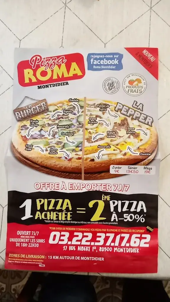 Menu_Pizza Roma_Montdidier_image_1