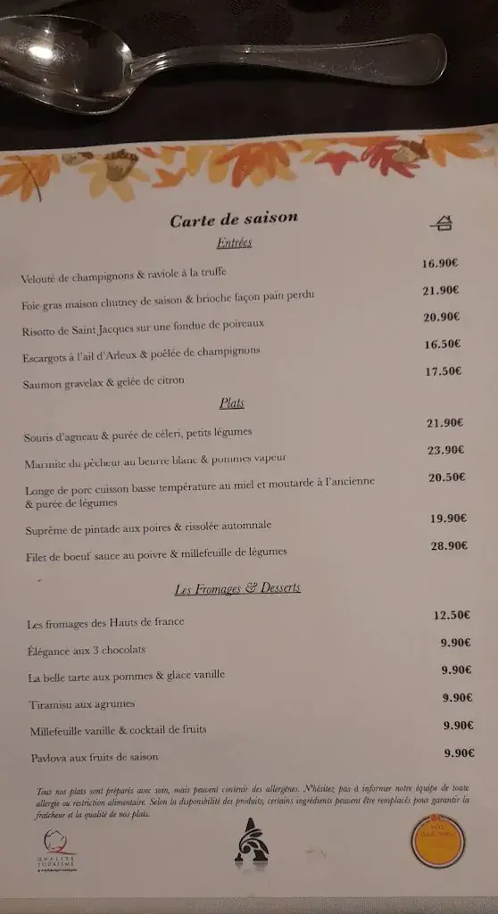 Menu_Les Jardins de l'Arcadie_Lens_image_1