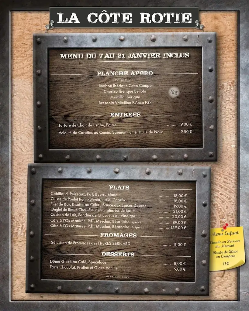 Menu_La Côte Rotie_Neufchâtel-Hardelot_image_2