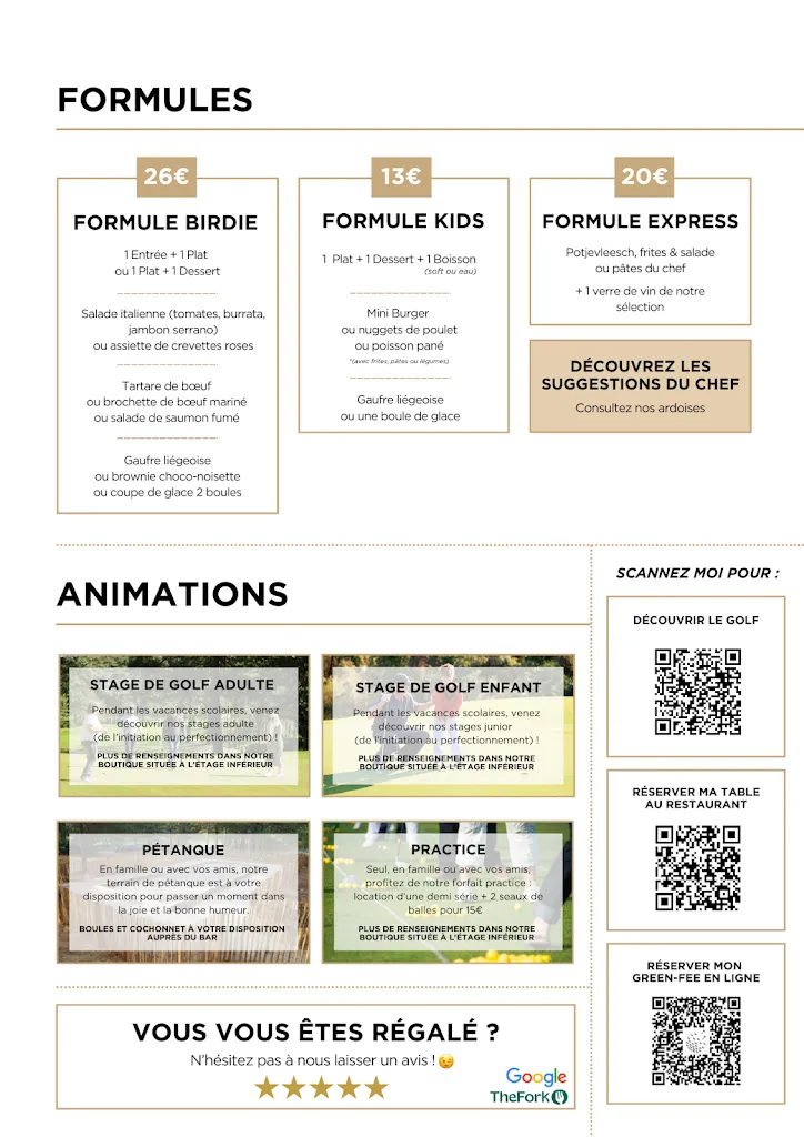 Menu_Restaurant du Golf des Dunes_Neufchâtel-Hardelot_image_1