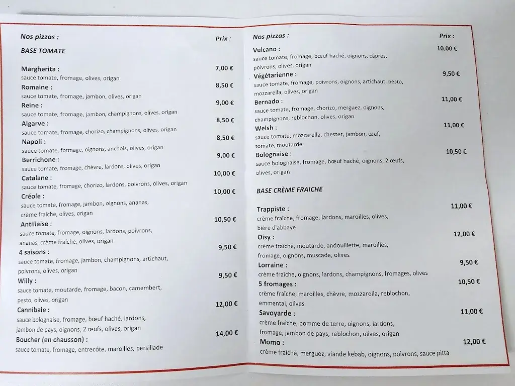 Menu_Boon Pizza_Oisy-le-Verger_image_1