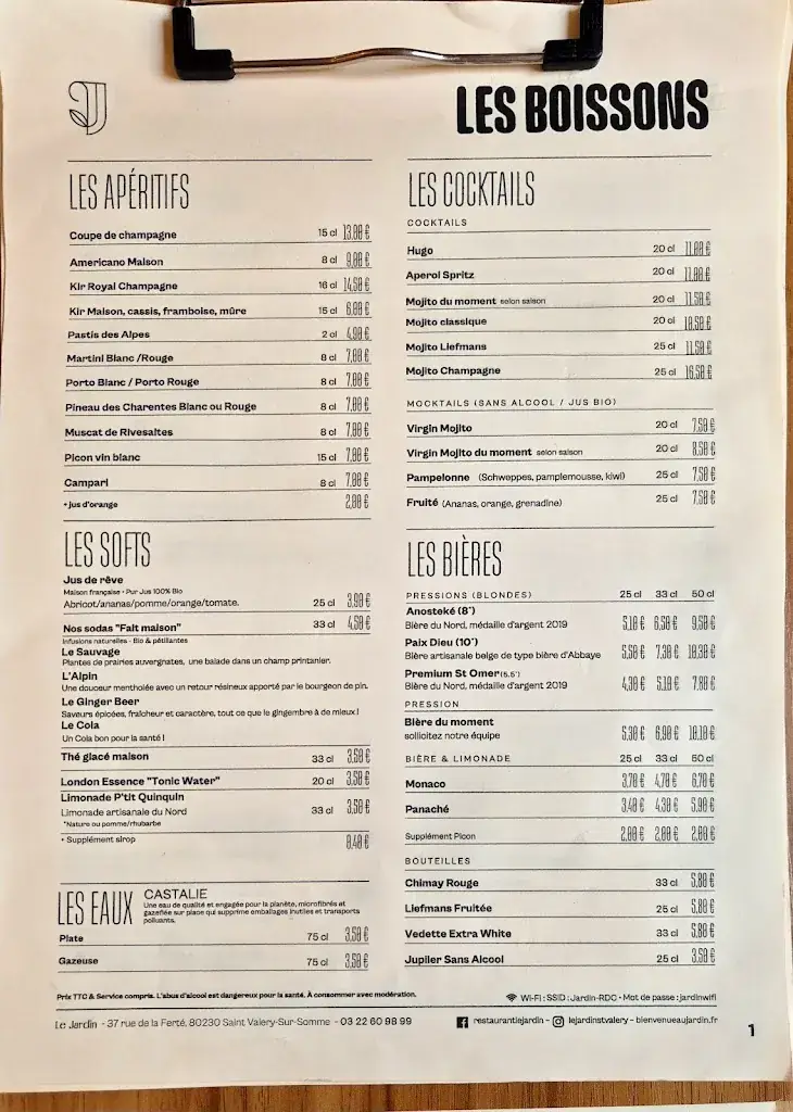 Menu_Le Jardin Restaurant_Saint-Valery-sur-Somme_image_2