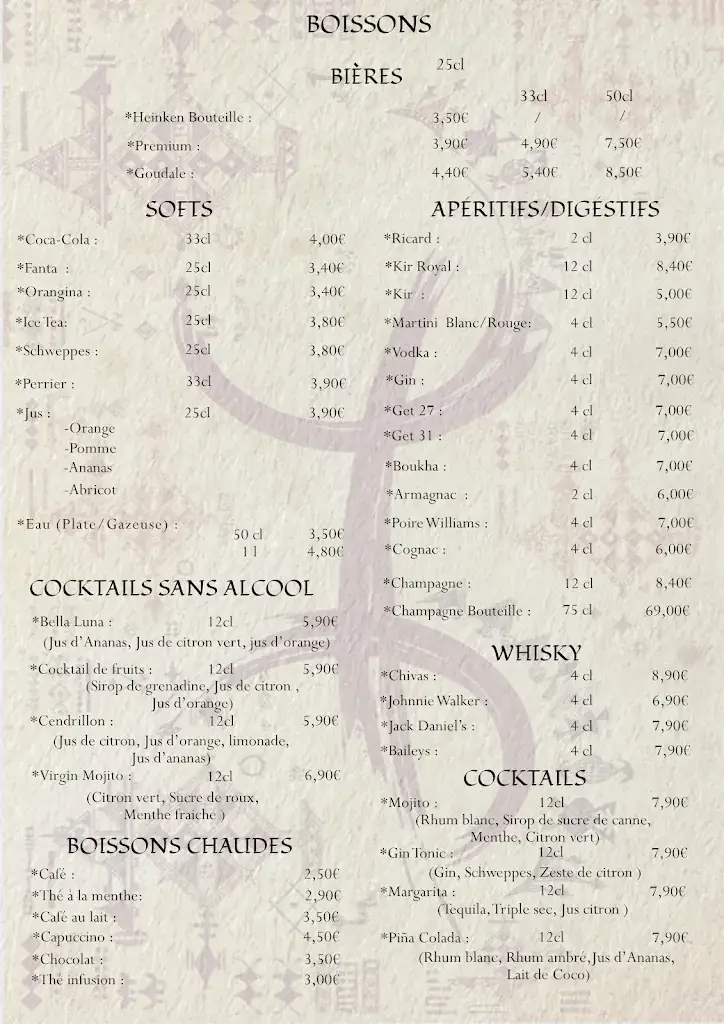 Menu_La Table Berbère_Noyelles-Godault_image_1