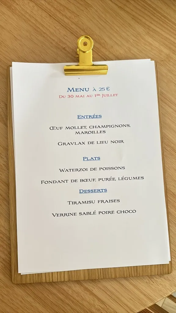 Menu_Auberge de l'Etoile - Restaurant Traditionnel_Oye-Plage_image_2