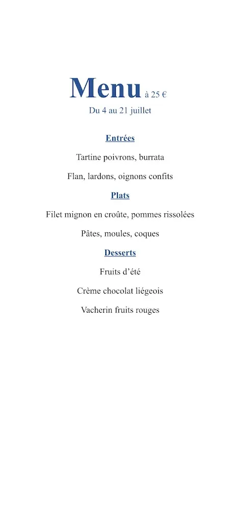Menu_Auberge de l'Etoile - Restaurant Traditionnel_Oye-Plage_image_4