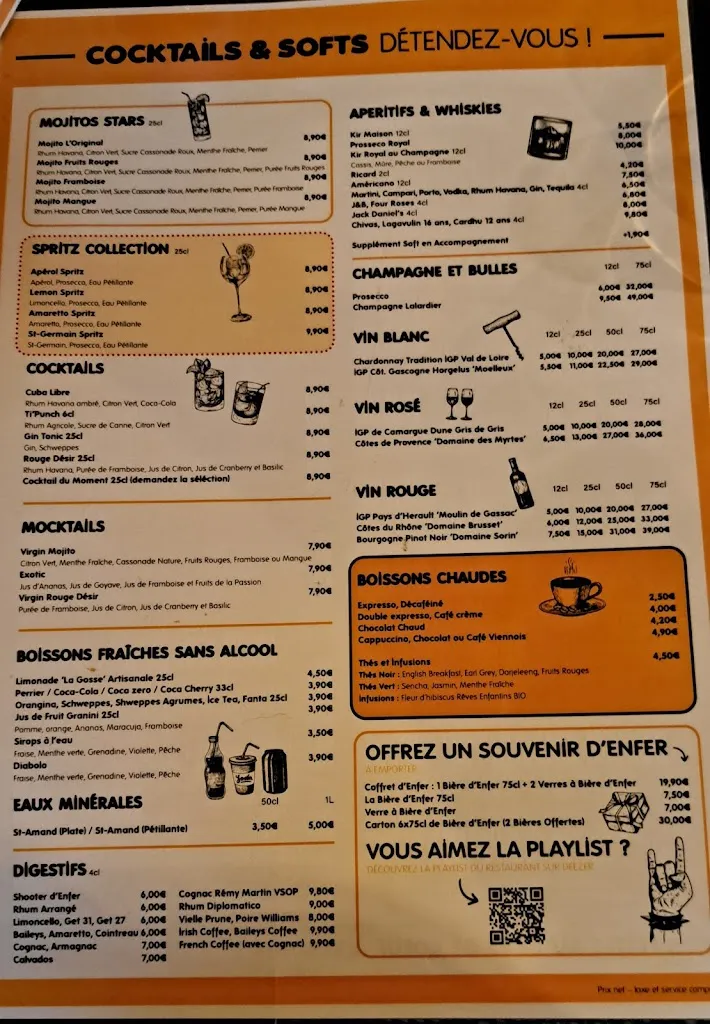 Menu_Restaurant Le Poulet d'Enfer Lens_Lens_image_2