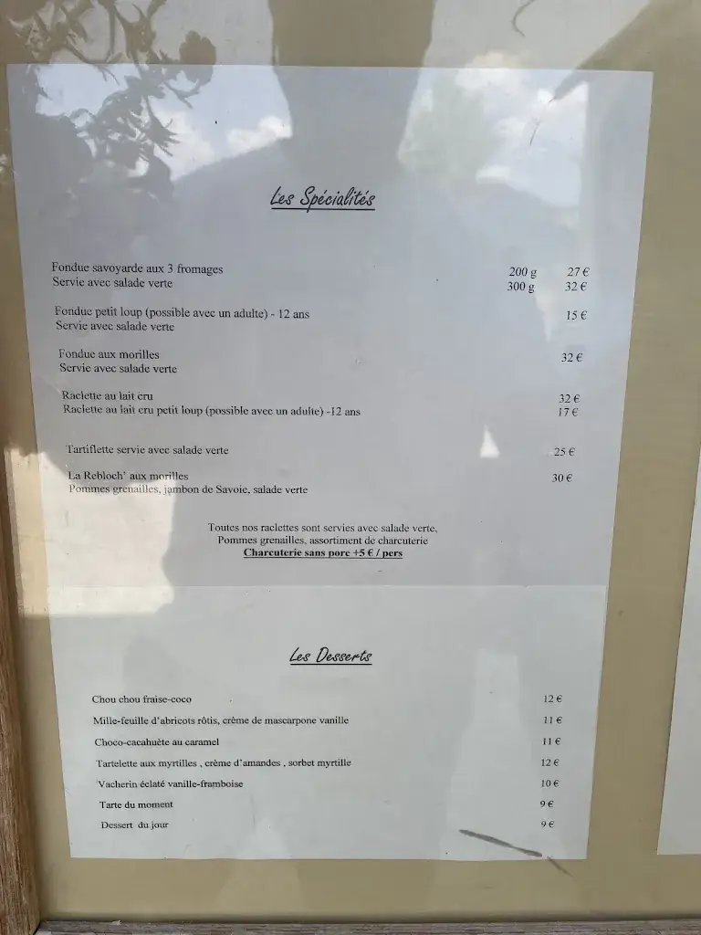 Menu_Le Refuge du Calvaire_Megève_image_2