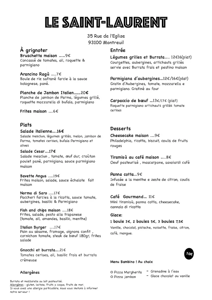 Menu_Restaurant Le Saint-Laurent_Montreuil_image_4