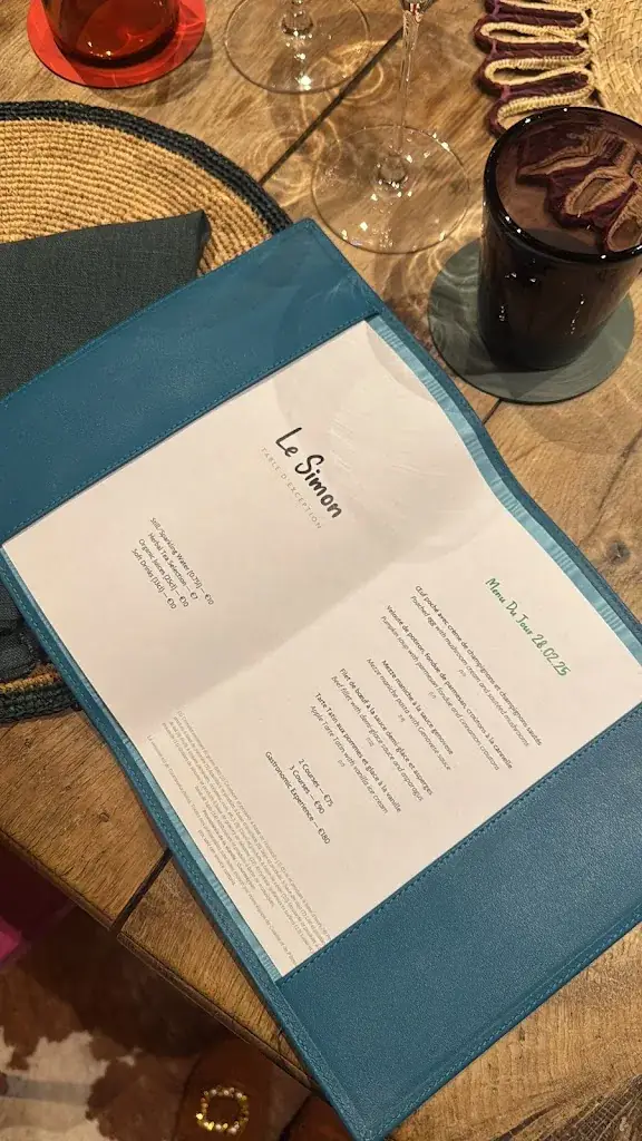 Menu_Le Simon - Table D'Exception_Demi-Quartier_image_1