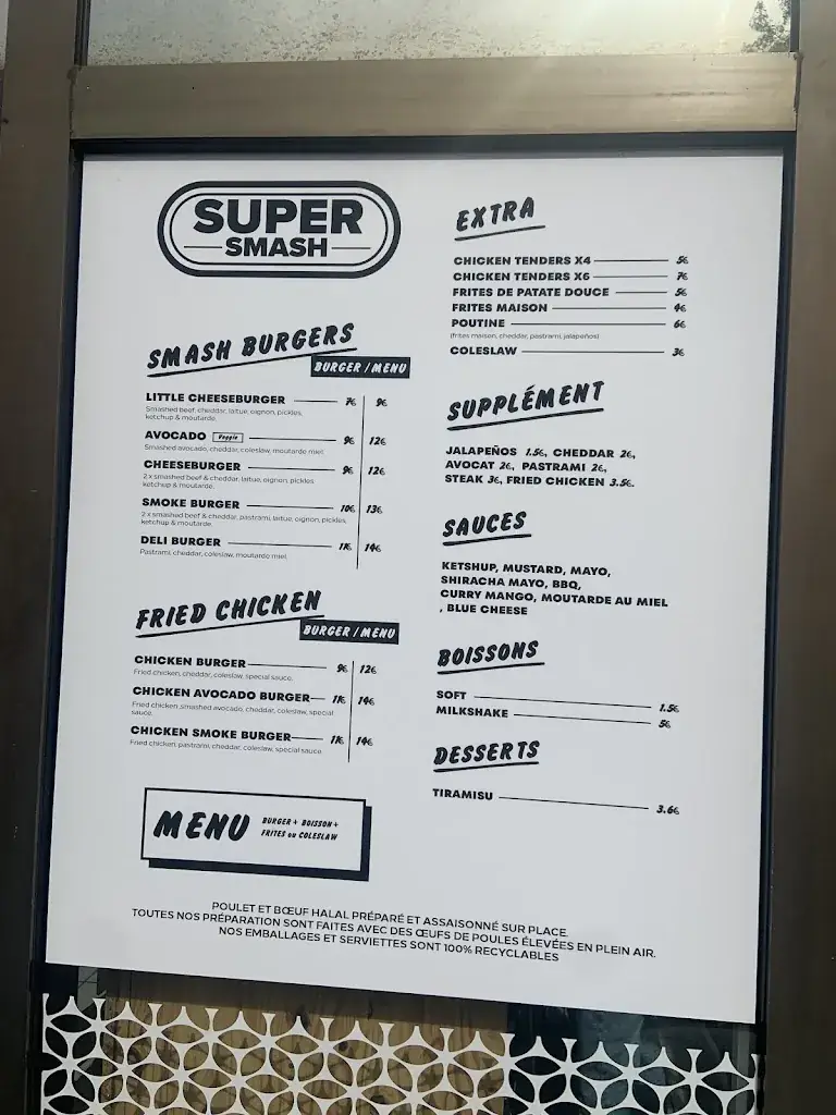 Menu_SUPER SMASH BURGER Montreuil_Montreuil_image_1