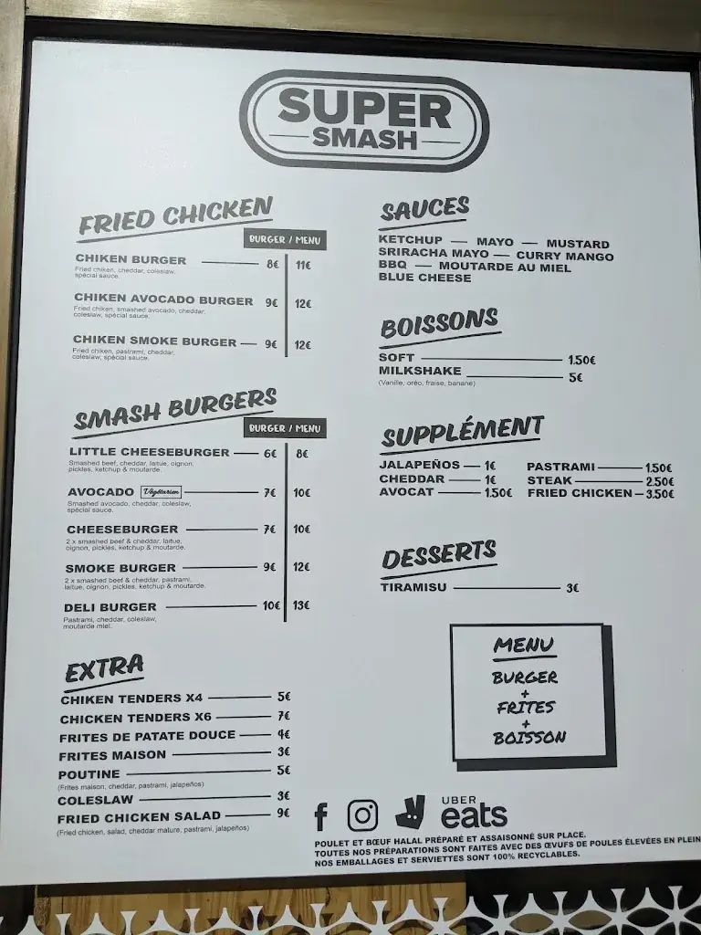 Menu_SUPER SMASH BURGER Montreuil_Montreuil_image_2