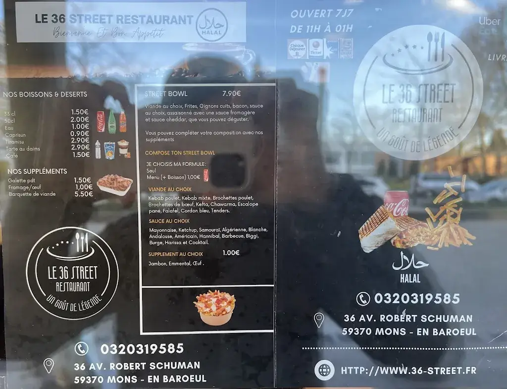 Menu_Le36street restaurant_Mons-en-Barœul_image_2