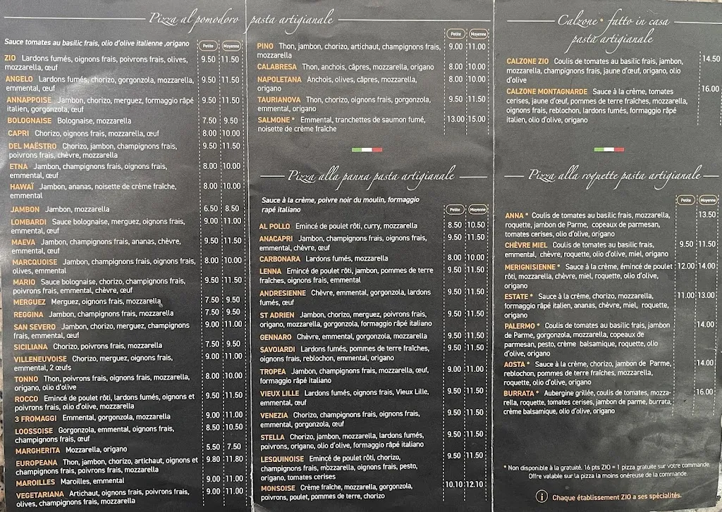 Menu_PIZZA ZIO Mons en Baroeul_Mons-en-Barœul_image_1