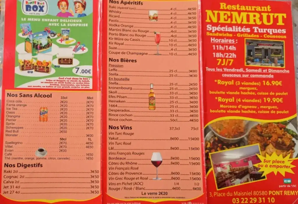 Menu_Restaurant Nemrut_Pont-Remy_image_3