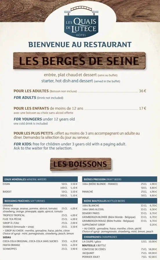 Menu_Les Berges de Seine_Plailly_imagen_1