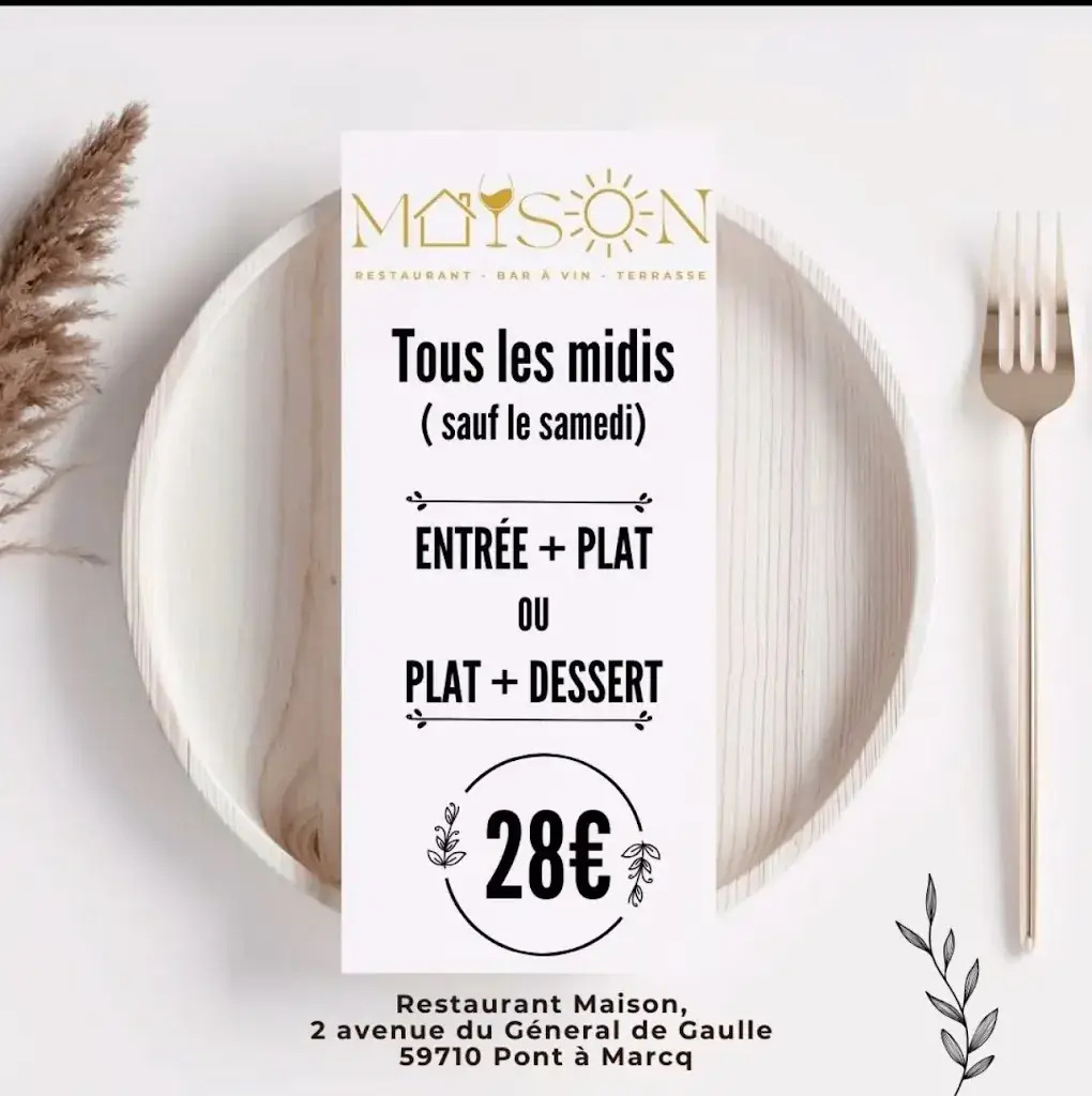 Menu_Restaurant Maison / Bar à vins_Pont-à-Marcq_image_3