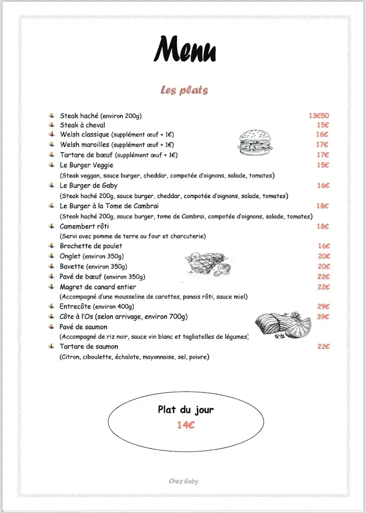 Menu_Chez Gaby_Onnaing_image_1
