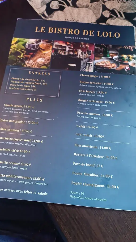Menu_Le Bistro de Lolo_Saint-Saulve_image_3