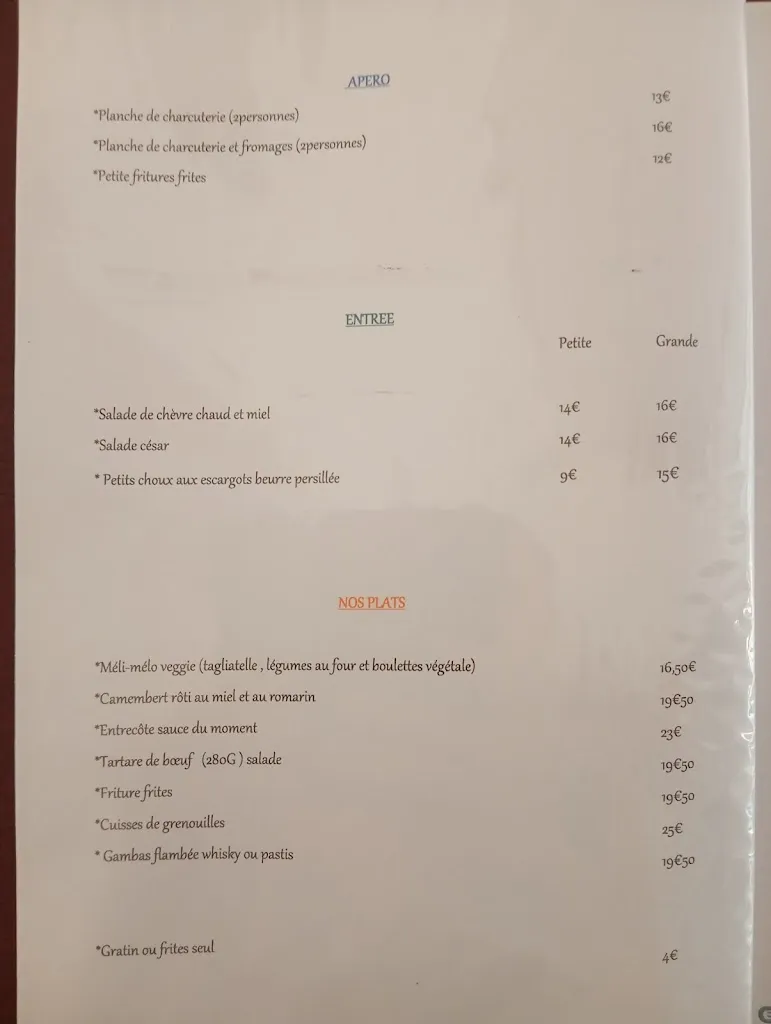 Menu_Le chevalier restaurant_Culoz-Béon_image_1