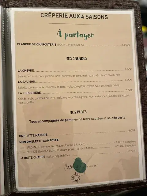 Menu_Crêperie Aux 4 Saisons_Précy-sur-Oise_image_3