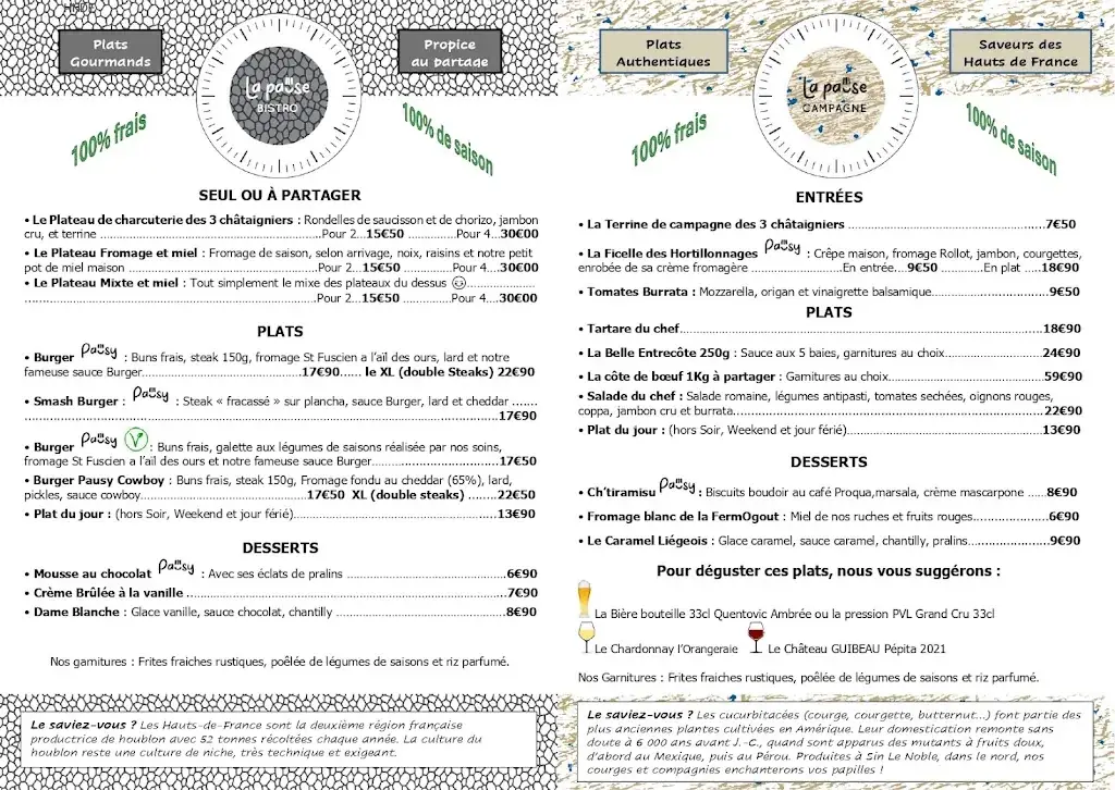 Menu_PAUSY Restaurant_Poulainville_image_4
