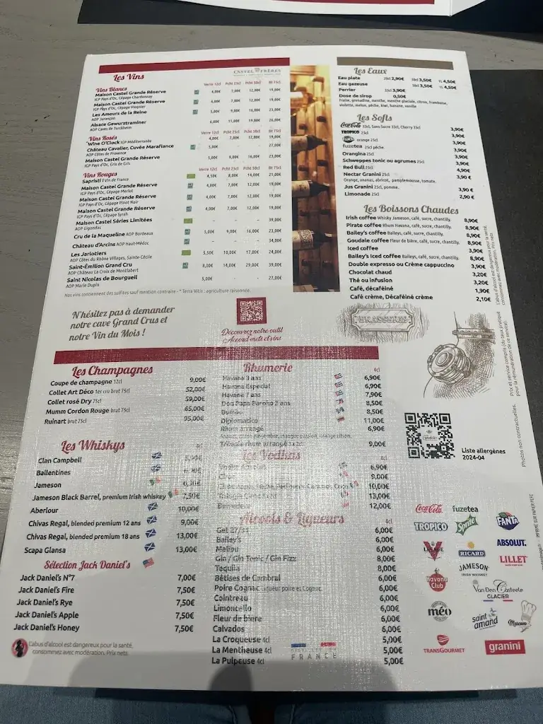 Menu_Goudale Restaurant Cambrai_Cambrai_imagen_1