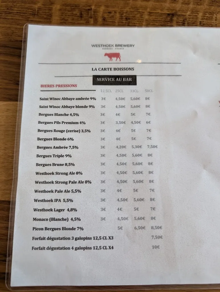 Menu_Westhoek Brewery_Bergues_image_2