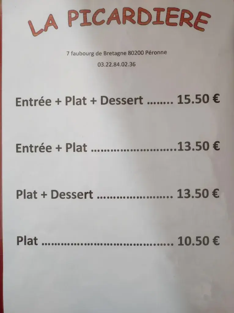 Menu_La Picardière_Péronne_image_1