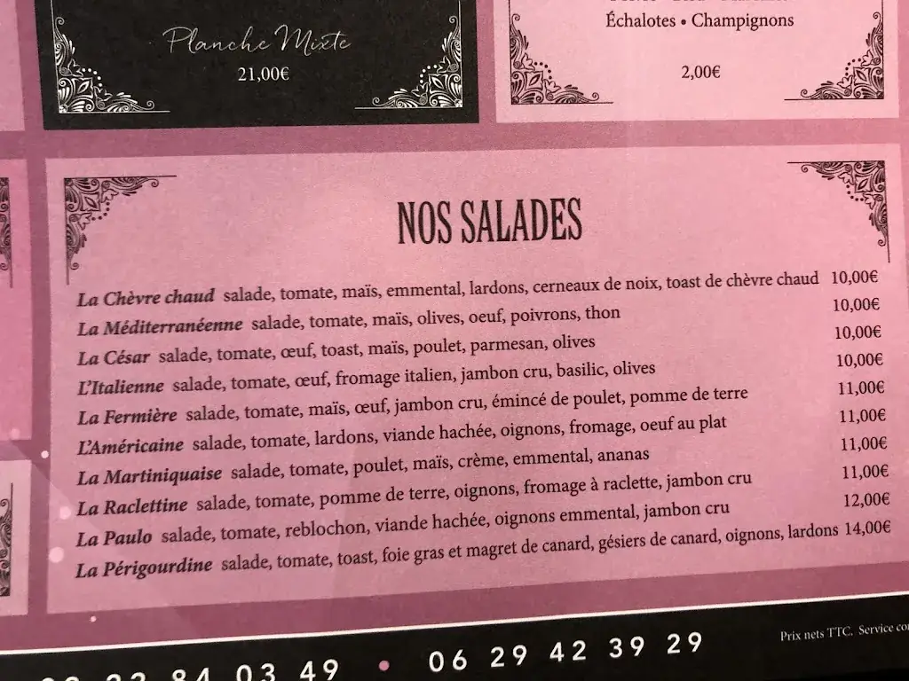 Menu_Le Shana Bar_Péronne_image_3