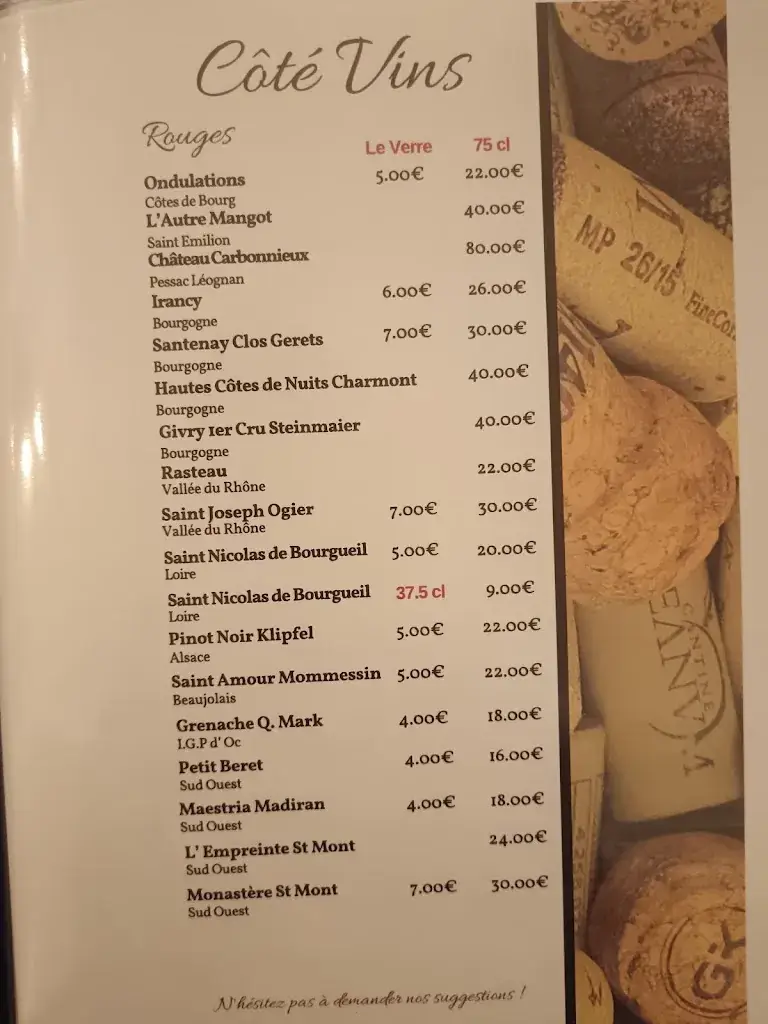 Menu_La Belle Époque_Péronne_image_1