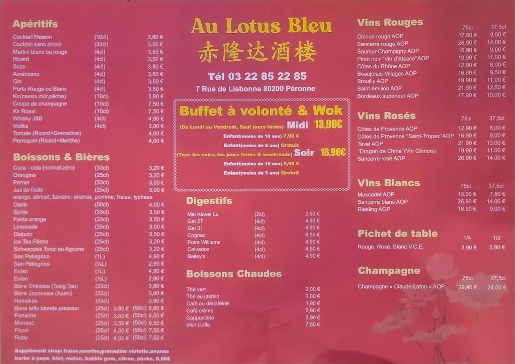 Menu_Blue Lotus_Péronne_image_1
