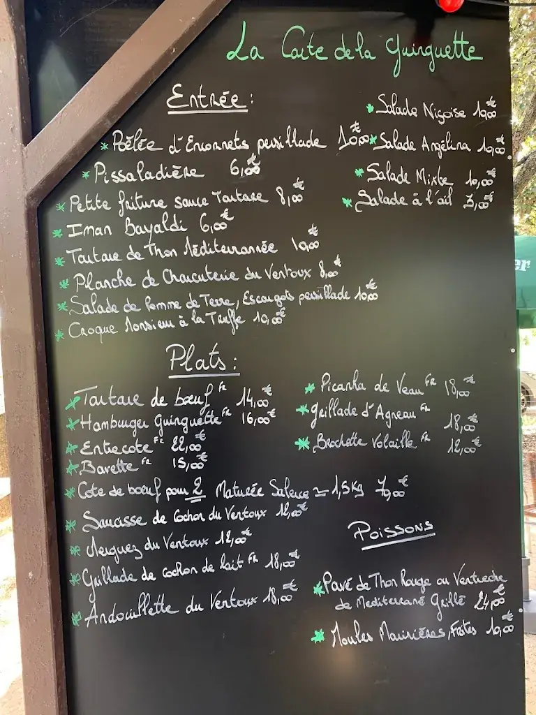 Menü_Restaurant La Gravière_Pernes-les-Fontaines_Bild_2