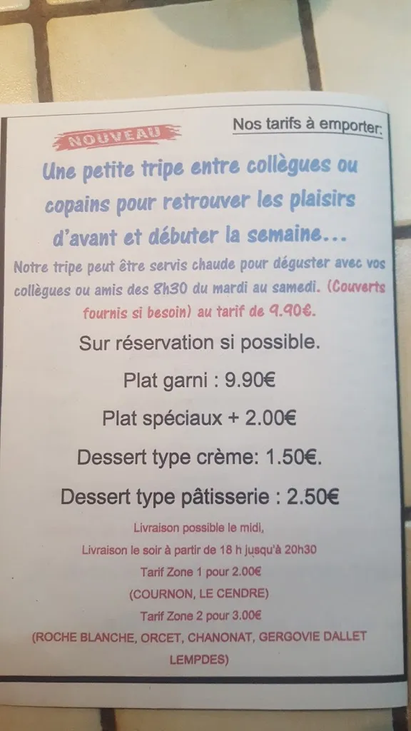 Menu_La Galerie Des Saveurs_Cournon-d'Auvergne_immagine_3