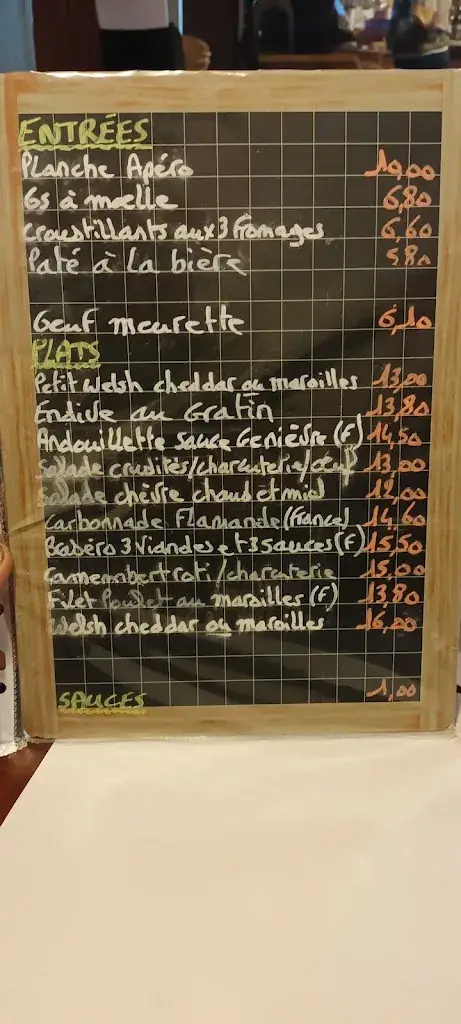 Menu_Estaminet La Cantine_Wambrechies_image_1