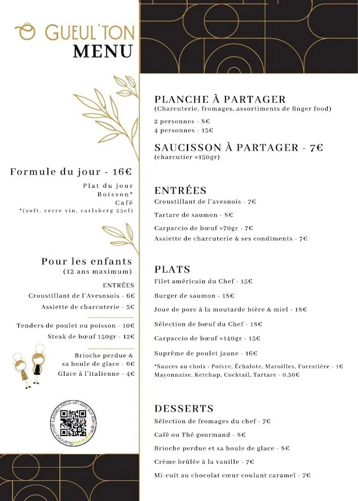 Menu_Ô Gueul'Ton Restaurant Traiteur_Maubeuge_image_4