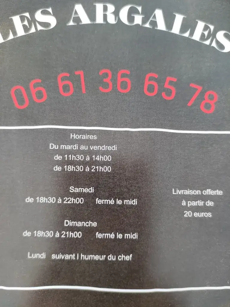 Menu_Pizzeria les Argales Rieulay_Rieulay_image_4