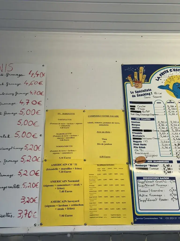 Menu_Friterie du bon air_Rinxent_imagen_2