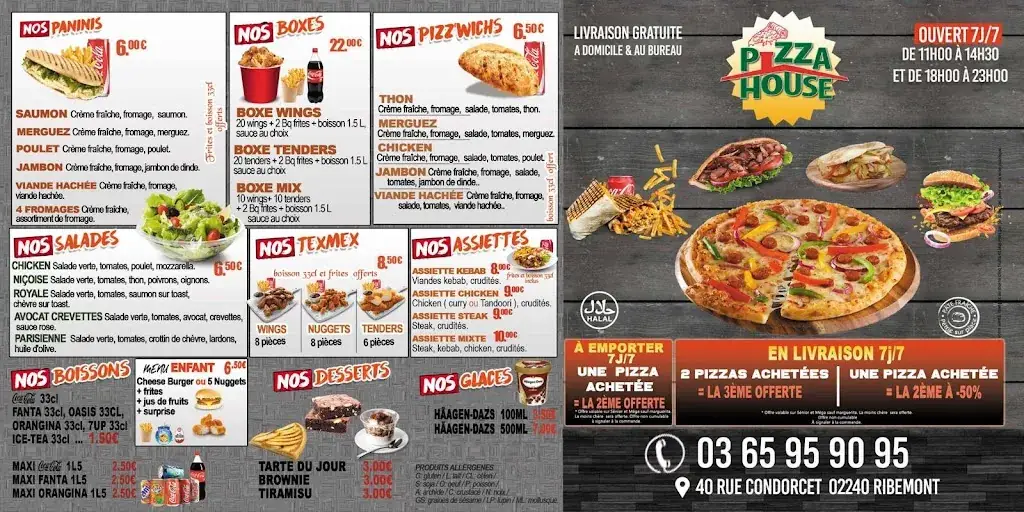 Menü_Pizza house_Ribemont_Bild_2