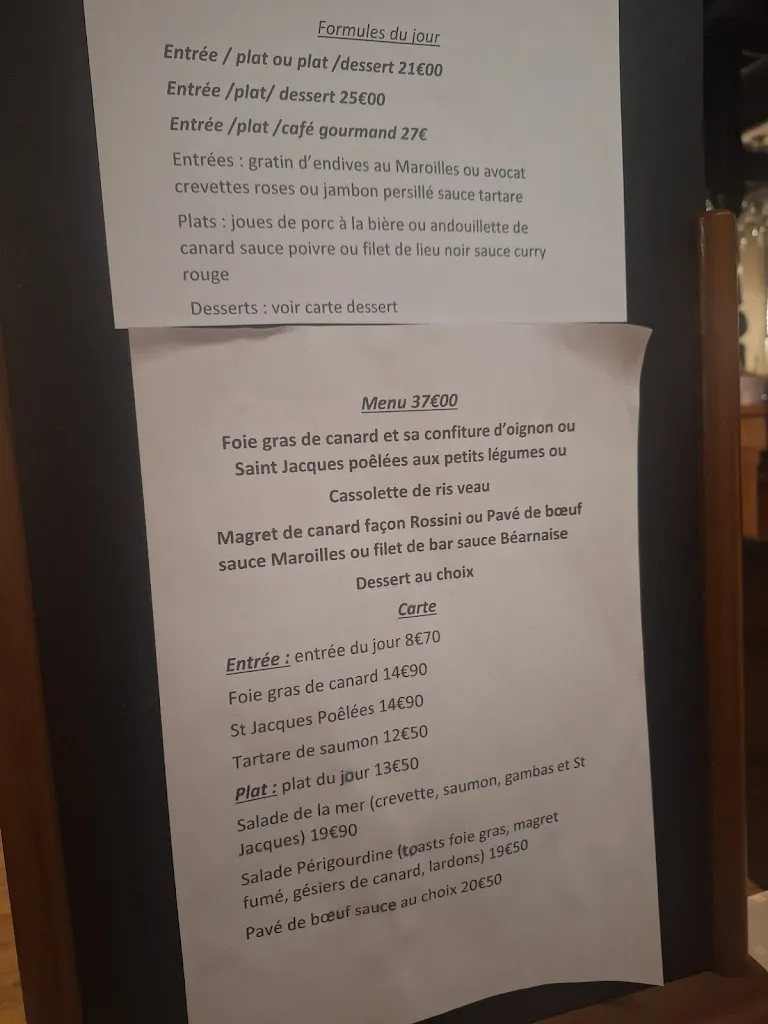 Menü_Restaurant La Scierie_Saint-Folquin_Bild_2