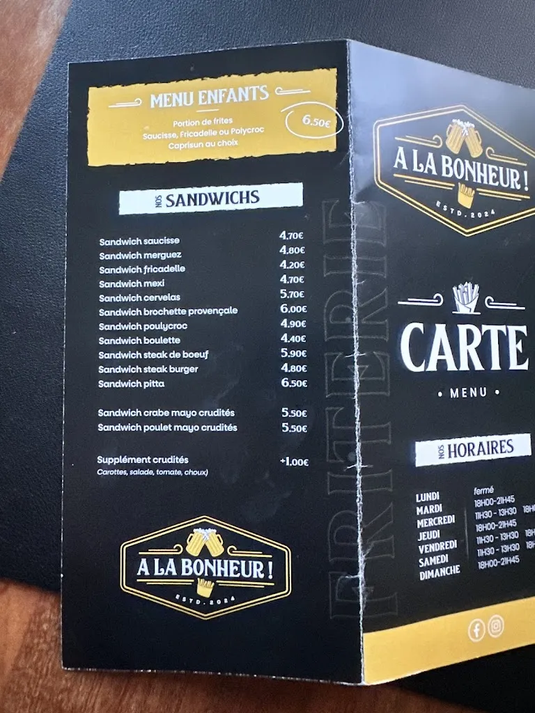 Menu_A la bonheur ! Friterie_Maubeuge_image_2
