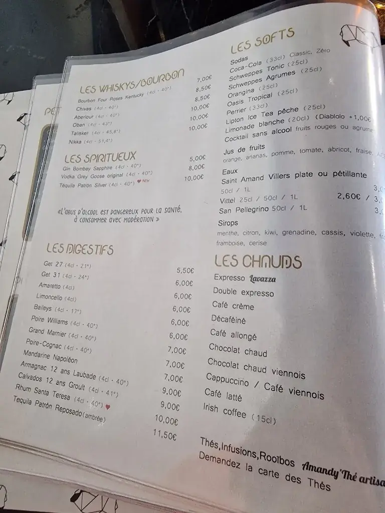 Menu_Pub De Paris Saint-Amand-Les-Eaux_Saint-Amand-les-Eaux_image_1