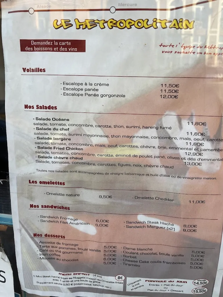 Menu_Brasserie Le Metropolitain_Roubaix_image_2