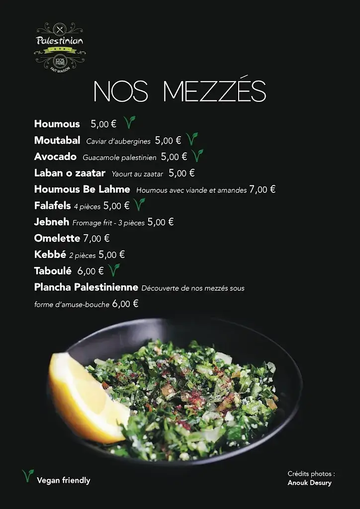 Menu_Palestinian Restaurant_Roubaix_immagine_4