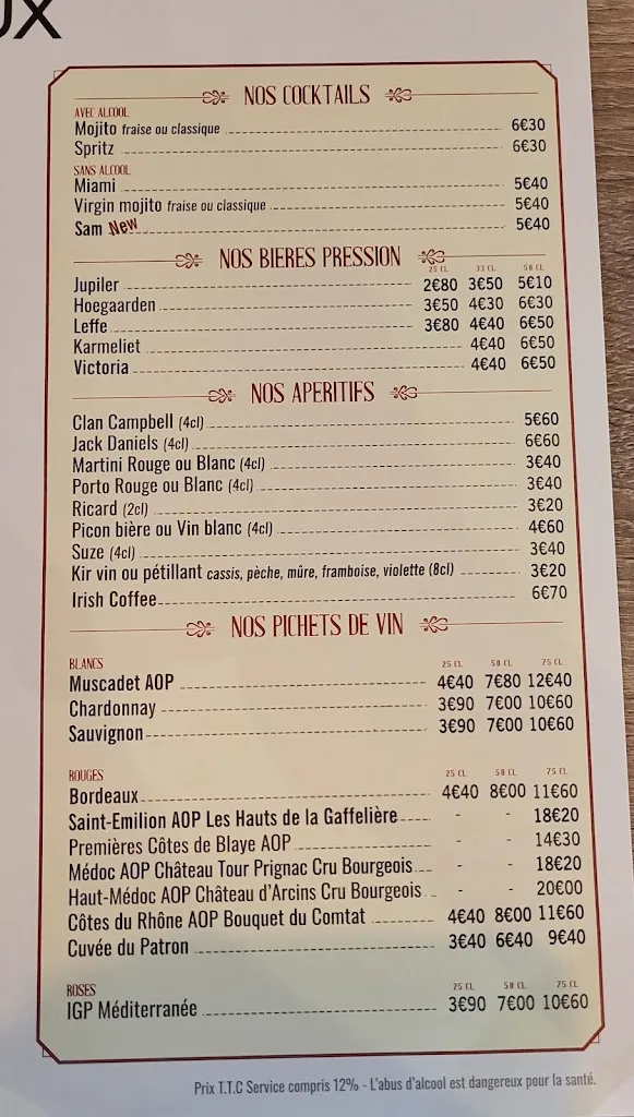 Café Broutteux restaurant in Roubaix