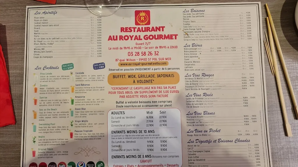 Menu_Royal Gourmet_Dunkerque_image_1